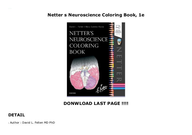 Download Netter s Neuroscience Coloring Book, 1e