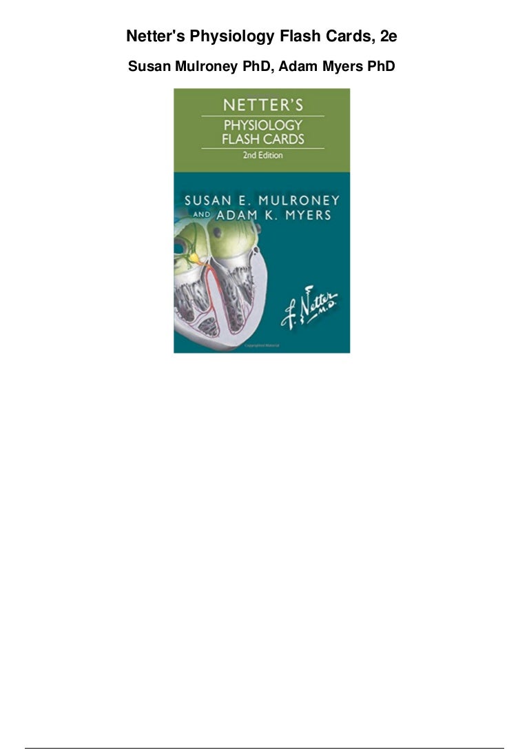 Netters Physiology Flash Cards 2e Pdf