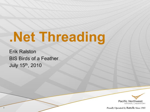 .Net Threading