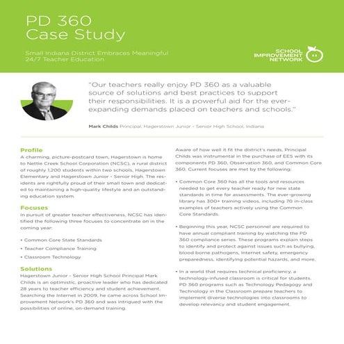 Salem-Keizer PS, Oregon - PD 360 Case Study | PDF