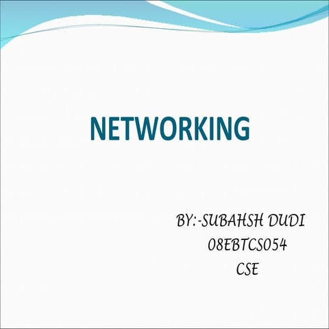 Network | PPT