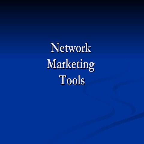 Network Marketing Tools