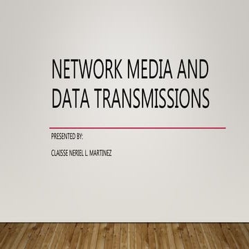 Network Media and Data Transmission