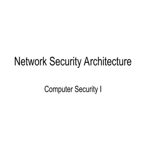 network security architecture for businesses | PPT