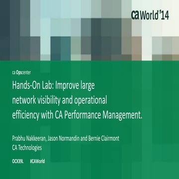 Hands-On Lab: Improve large network visibility and operational efficiency wit...