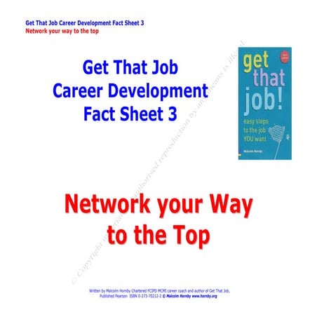 Job Hunting - How to boost your chances by building your network