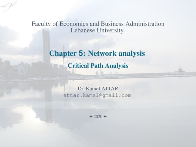 Operation Research Network Analysis Critical Path Method Pdf Operation Research Network Analysis Critical Path Method Pdf