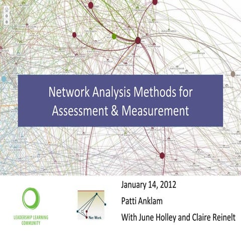 Network analysis methods for assessment & measurement