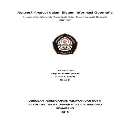 Network Analyst dalam Sistem Informasi Geografis