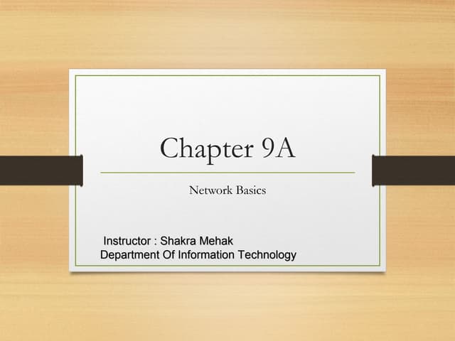 Network basics