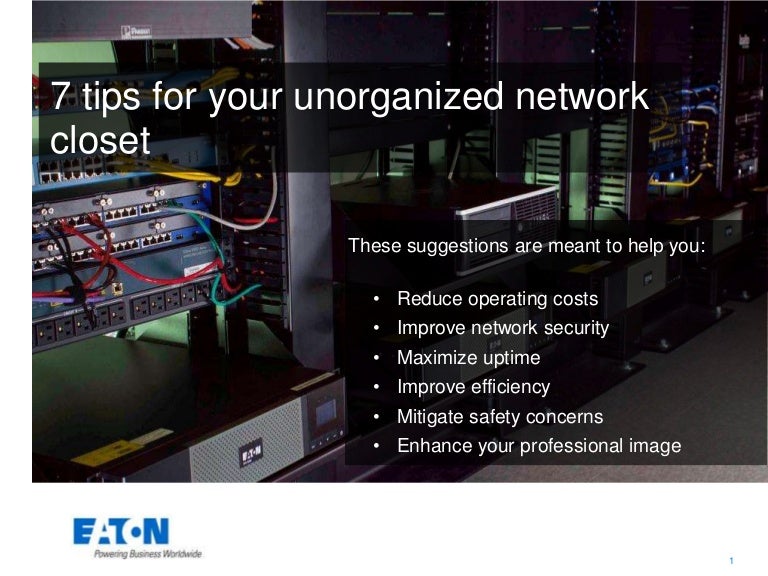 How to organize your IT network closet