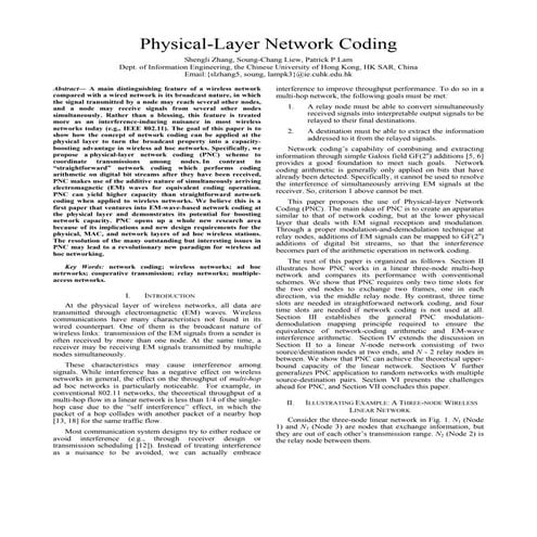 Network coding
