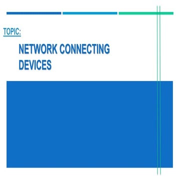 Network connecting devices and their security