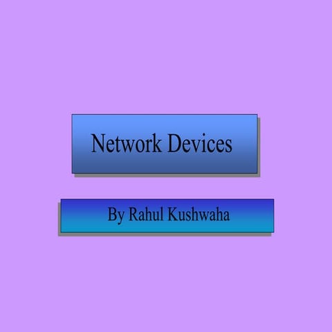 Network devices