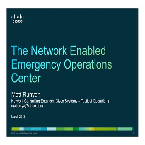 The Network Enabled EOC