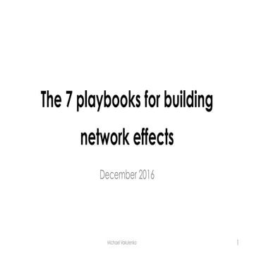 The 7 playbooks for building network effects