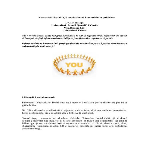 Networket Social, Fuqizojne Njerezit Dhe Bizneset  Revista Monitor