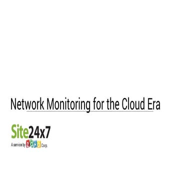 Network Monitoring for the Cloud Era