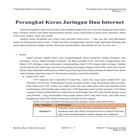 [TIK] Network hardware