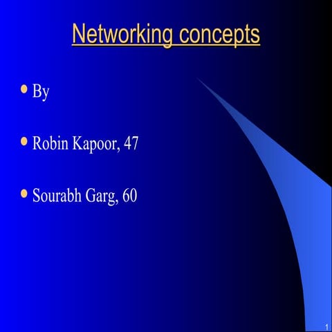 Networking | PPT