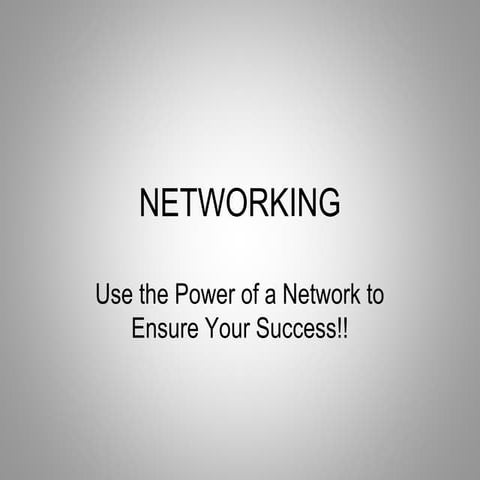 Networking