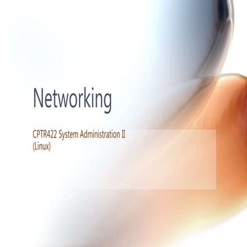 Networking Basics with Linux | PPTX