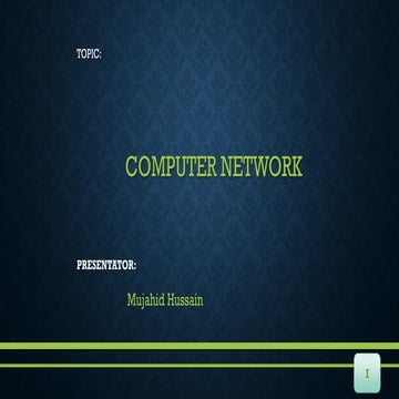 Networking by Mujahid Hussain