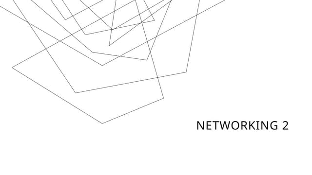 The following are the types of cables used in networks and other related topics