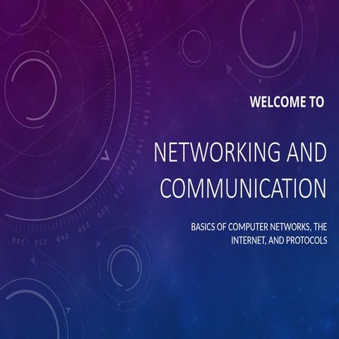Networking. . | PPTX