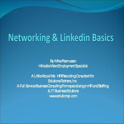 Networking & Linkedin Basics Rev#1