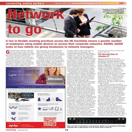 Networking Plus December 2014: Connecting Mobile Workers