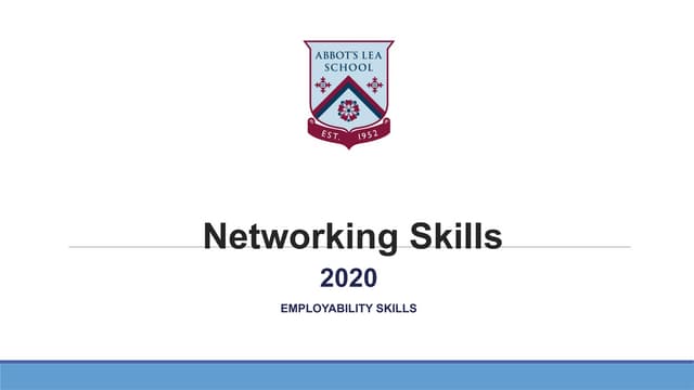 Networking Skills  (Kỹ năng xây dựng và duy trì mối quan hệ khách hàng)