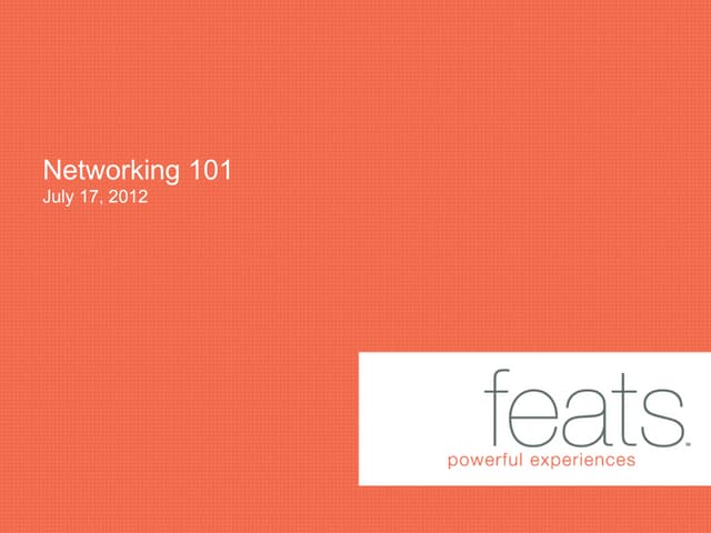 Networking 101