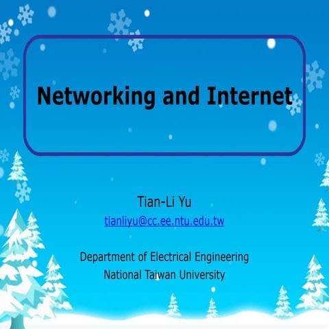 Networking And Internet