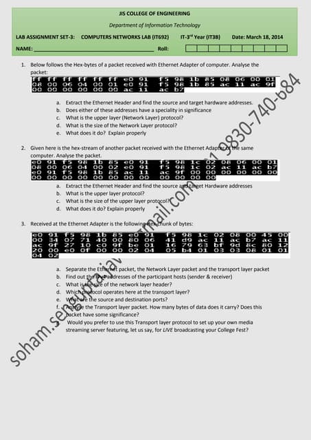 Networking assignment 1