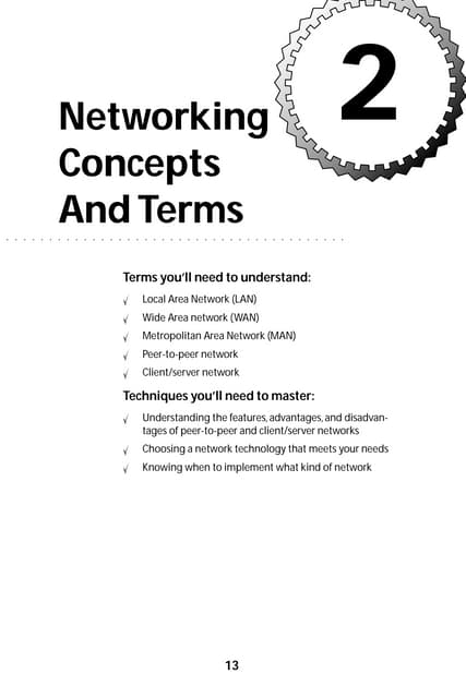 Networking concepts and terms