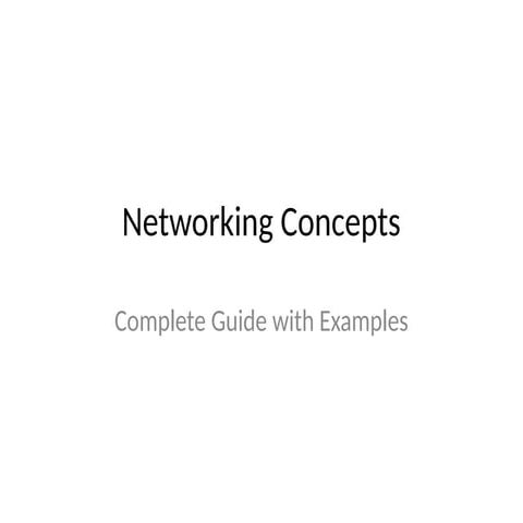 NETWORKINGCONCEPTS IN CYBER SECURITY FOR