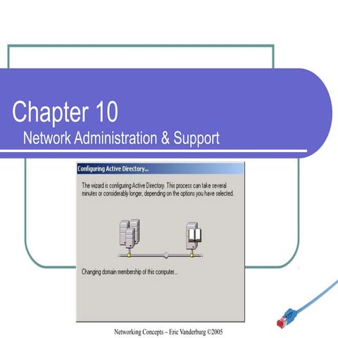 Networking Concepts Lesson 10 part 1 - Network Admin & Support - Eric Vanderburg