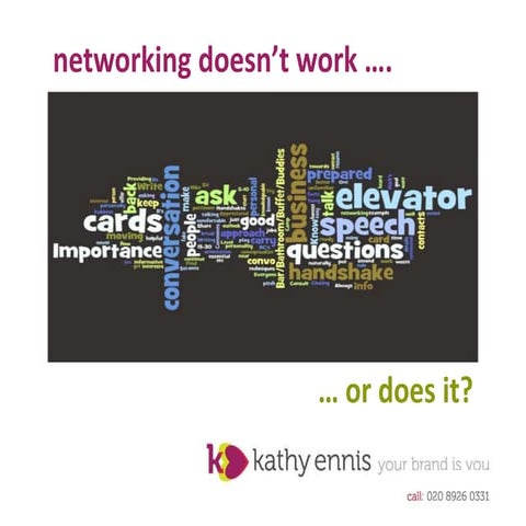 Networking doesnt work or does it