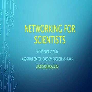 Networking for scientists v2-final 031218