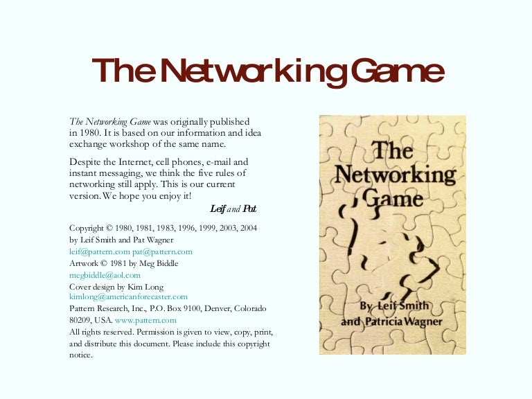 The Networking Game