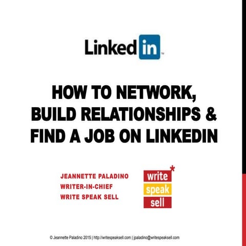 How to Network, Build Relationships & Find a Job on LinkedIn