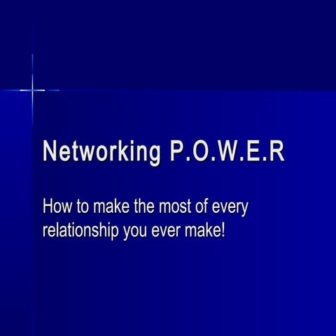 Networking Power