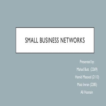 Networking Presentation/ computerscience