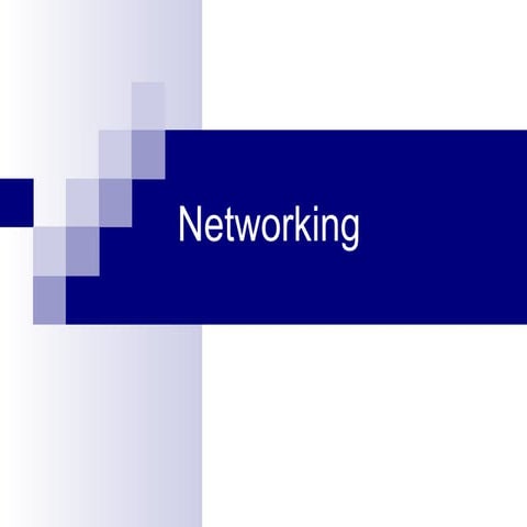 Networking presentation Techniques