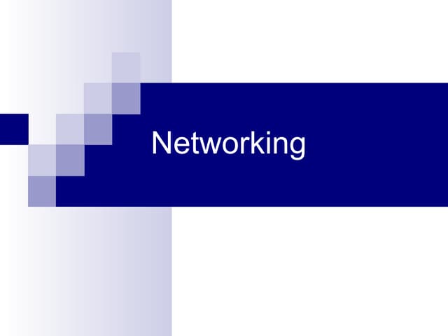 Networking Presentation Techniques