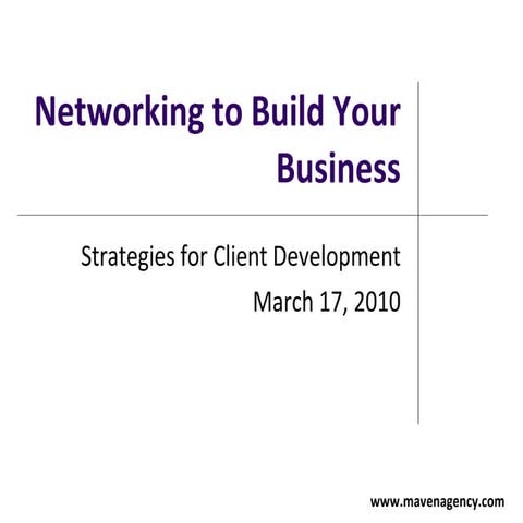 Legal Networking for Business Development