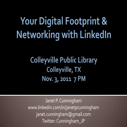Networking with LinkedIn