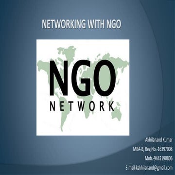 Networking with NGOs