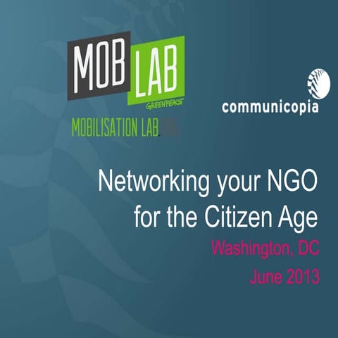 Networking your institution dc june 2013